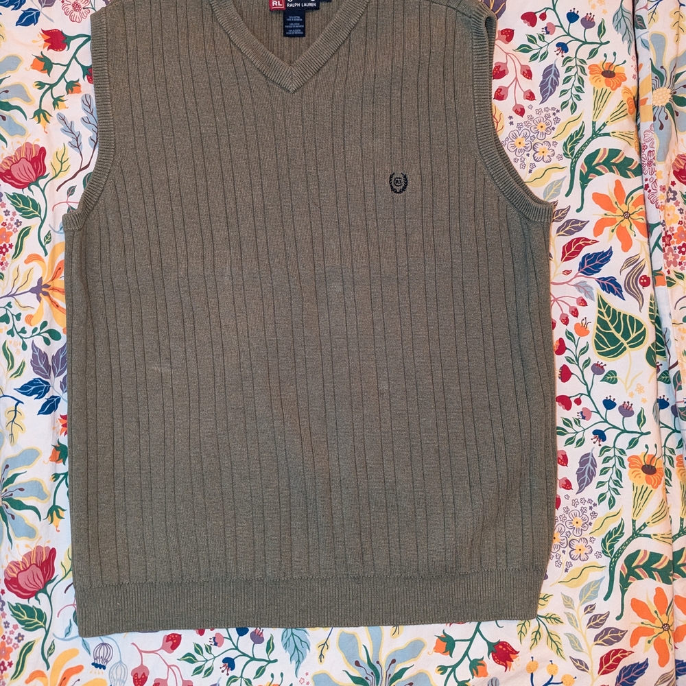 Men's Green Sweater Vest